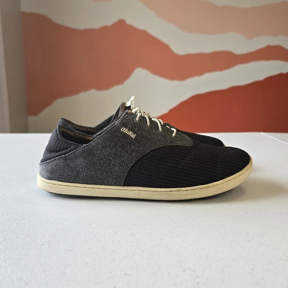 Olukai Nohea Moku Men’s No‎ Tie Boat Shoes 9.5